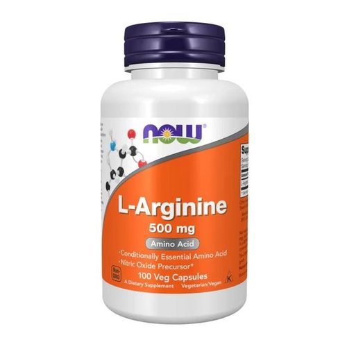 NOW Foods L-Arginine 500 mg – 100 Capsules