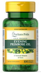 Puritan’s Pride Evening Primrose Oil 500 mg – 100 Softgels