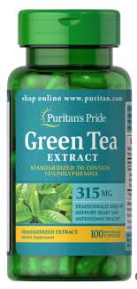 Puritan’s Pride Green Tea Standardized Extract 315 mg – 100 Capsules