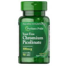 Puritan’s Pride Chromium Picolinate 800 mcg – 90 Tablets