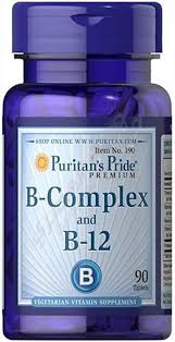 Puritan’s Pride Vitamin B-Complex &amp; Vitamin B-12 – 90 Tablets